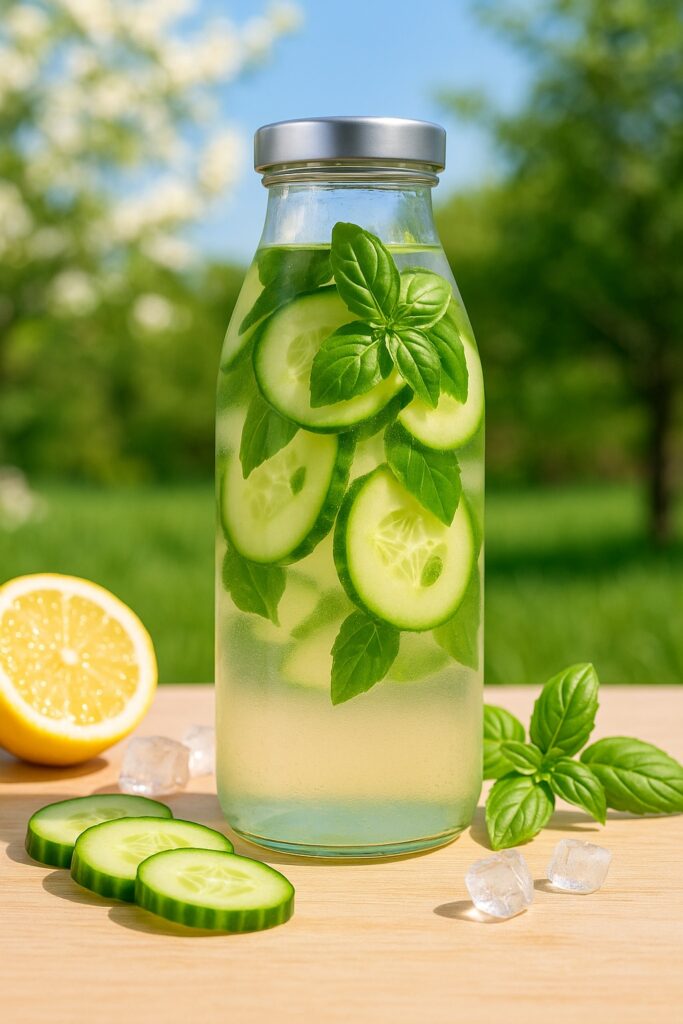 Spring: Cucumber Basil Cooler recipe