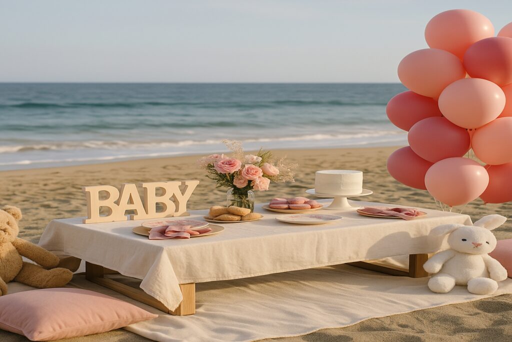 Lakeside or Beach Picnic with Breezy Vibes