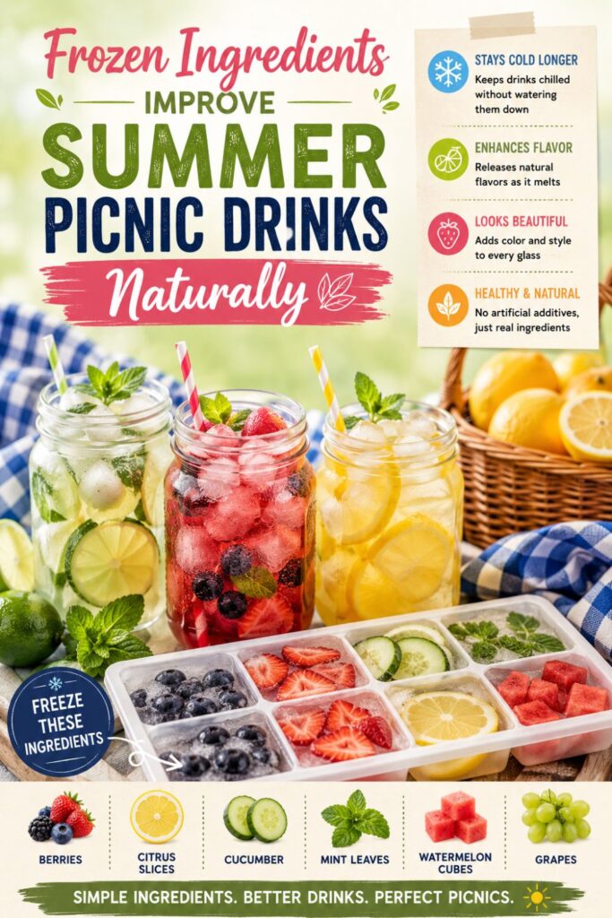 Frozen Ingredients Improve Summer Picnic Drinks Naturally
