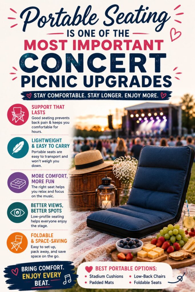 Portable Seating Is One of the Most Important Concert Picnic Upgrades