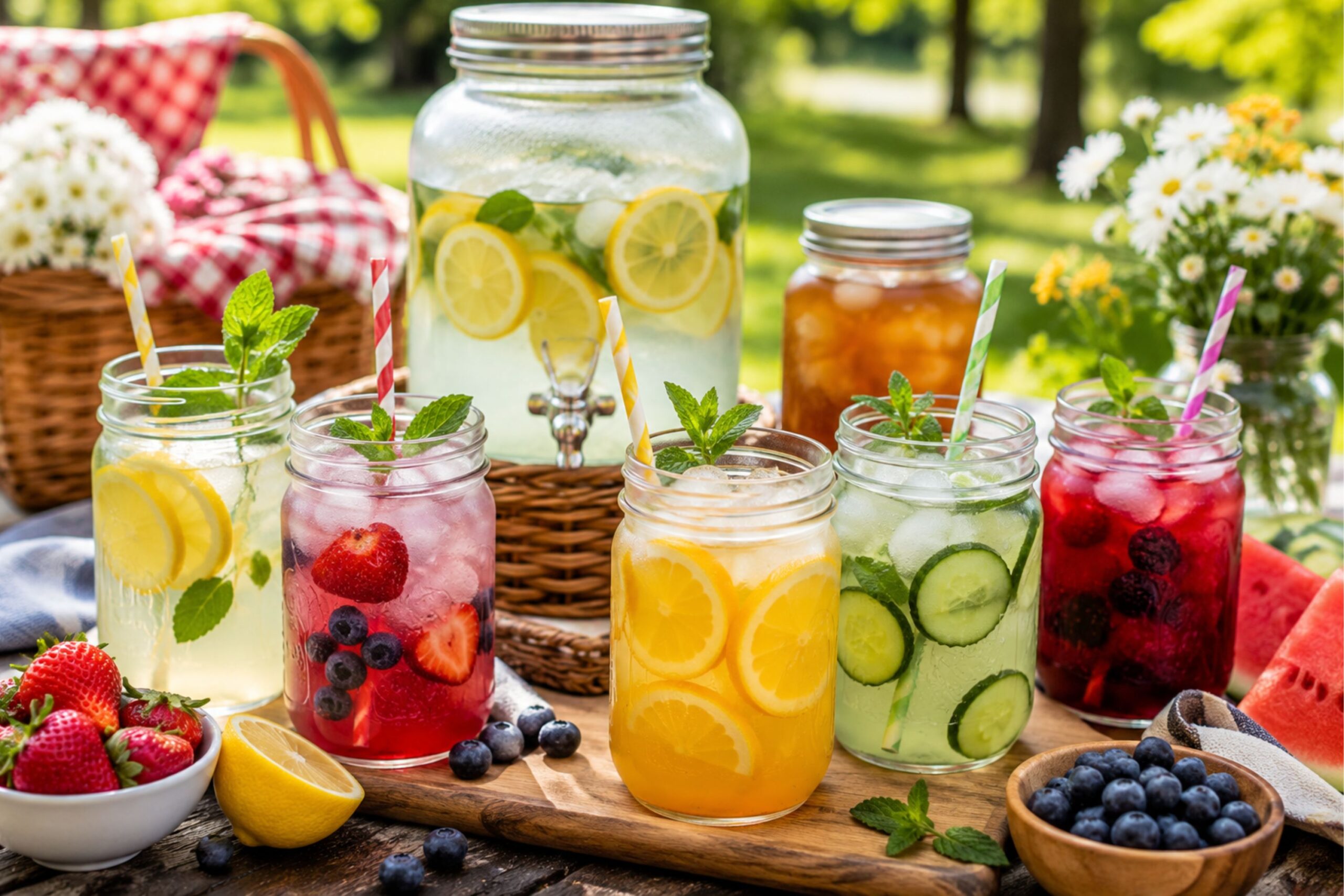 Summer Picnic Drinks for Refreshing Outdoor Gatherings