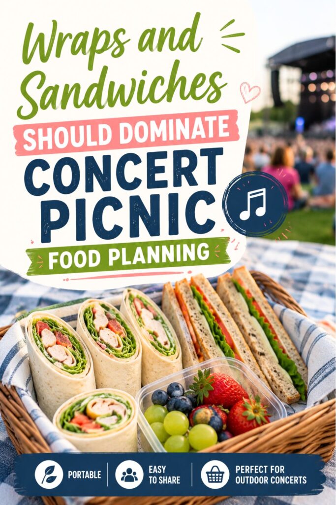 Wraps and Sandwiches Should Dominate Concert Picnic Food Planning